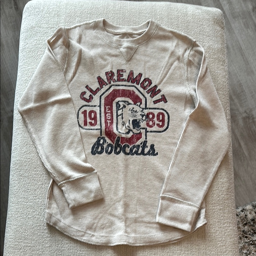 Claremont Bobcats Beige Kids Long Sleeve Shirt